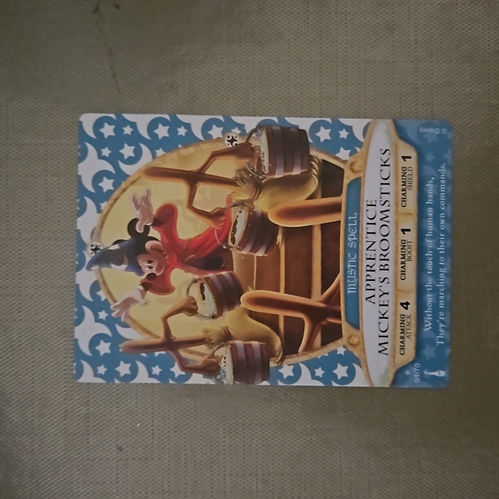 Apprentice Mickey's Broomsticks Sorcerer's of The Magic Kingdom Card